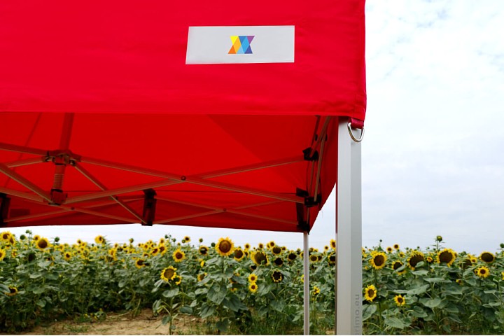 Nůžkový stan na potisk 4,5m*3m